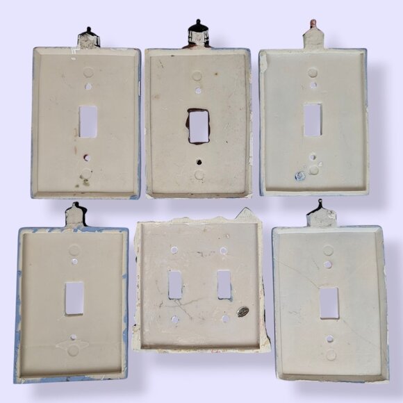 Set of 6 Vintage Lighthouse Switch Plate Light Switch Covers - Picture 8 of 10